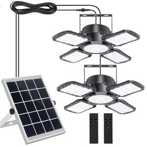 Solar Powered Shed Light with Remote and Motion Sensor