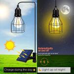 Solar Powered LED Lights with 9.8FT Extension Cable