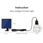 Solar Powered LED Lights with 9.8FT Extension Cable
