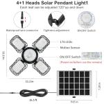 Solar Powered Shed Light with Remote and Motion Sensor