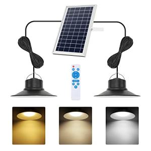 Dimmable Solar LED Pendant Lights with Remote Control