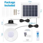 Dimmable Solar LED Pendant Lights with Remote Control