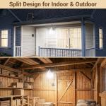 Solar Shed Light with 3 Modes, Waterproof