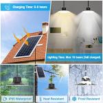 Dimmable Solar LED Pendant Lights with Remote Control