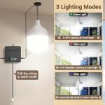 Solar Shed Light with 3 Modes, Waterproof