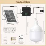 Solar Shed Light with 3 Modes, Waterproof