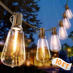 10FT Waterproof LED String Lights for Outdoors