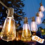 10FT Waterproof LED String Lights for Outdoors