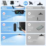 APILAB Solar Shed Light with Motion Sensor