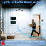 APILAB Solar Shed Light with Motion Sensor