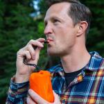 2-Person Mylar Survival Tent with Paracord and Whistle