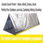 2-Person Mylar Emergency Shelter Tent with Paracord