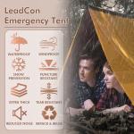 LeadCon 2-Person Emergency Survival Tent with Blankets