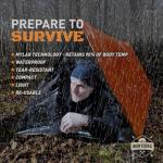 Compact Waterproof Emergency Tent for Two
