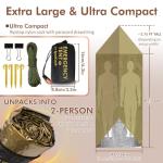 LeadCon 2-Person Emergency Survival Tent with Blankets