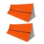 2-Pack Waterproof Thermal Survival Tents - Orange