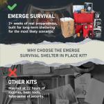 Emerge Survival Shelter Kit for Home Preparedness