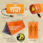 Monterra 2-Person Waterproof Emergency Survival Tent
