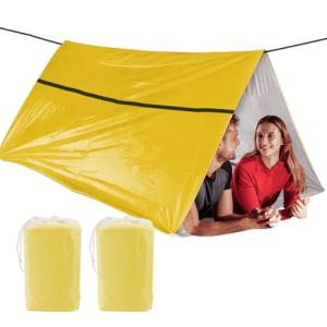 2-Pack Mylar Emergency Life Tents for 2