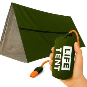 Pocket Emergency Survival Tent with Storage Bag