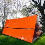 2-Pack Waterproof Thermal Survival Tents - Orange