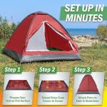 2-Person Lightweight Camping Tent with Rain Fly