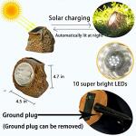 Solar Rock Lights - 10 LED Outdoor Spotlights