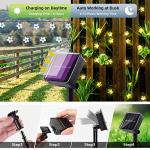 Outdoor Waterproof Solar Flower String Lights - 50 LED