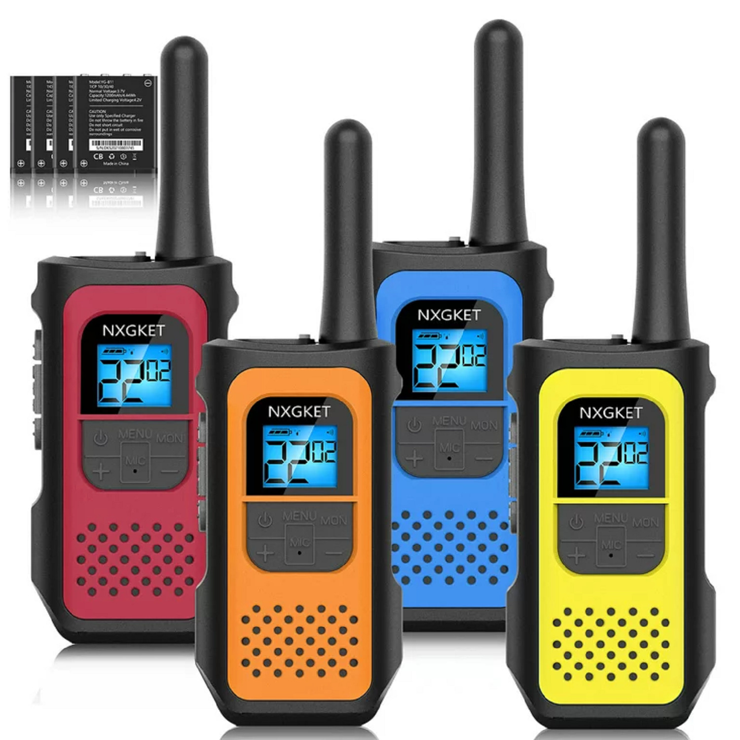 Rechargeable 22-Channel Two-Way Radio Set (4 Pack)