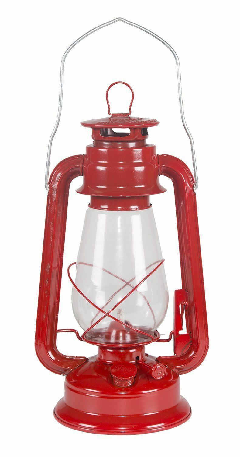 Stansport 12-Inch Hurricane Oil Lantern - Red