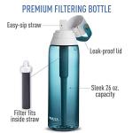 26 Oz Brita Water Bottle with Filter, BPA Free
