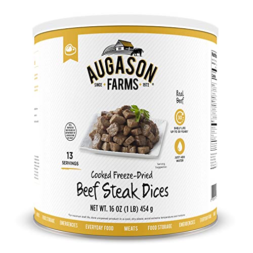 Freeze-Dried Beef Chunks - 1 lb Can