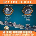 CAMPNDOOR 36-Inch Heavy Duty Pocket Chainsaw