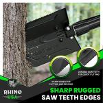 Rhino USA Heavy Duty Folding Survival Shovel