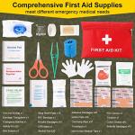 248-Piece Survival First Aid Kit with MOLLE Pouch