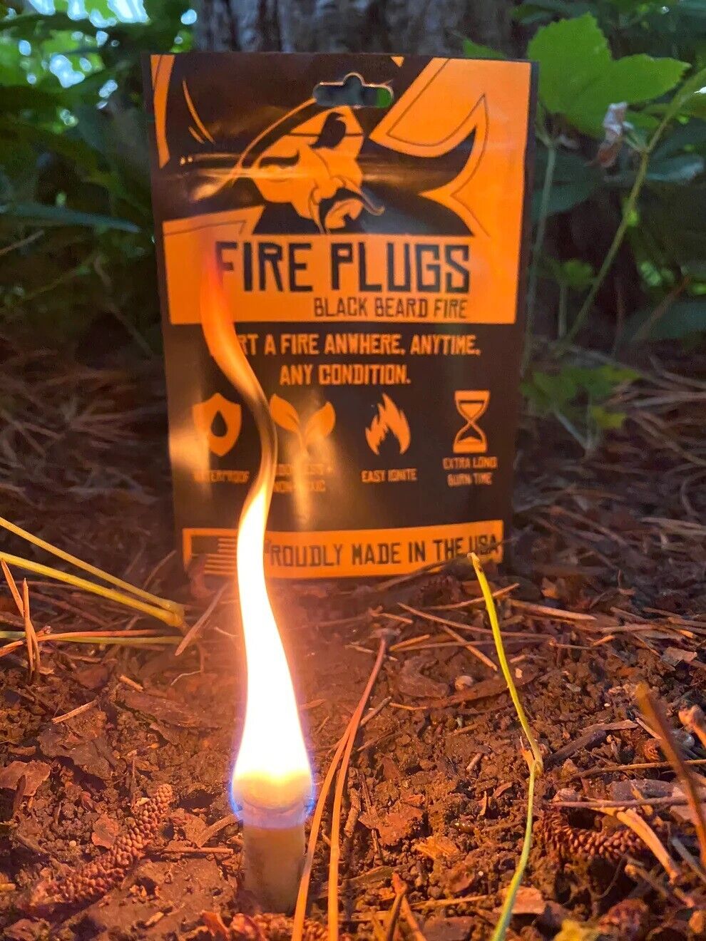 Black Beard Fire Plugs - USA Made Fire Starter
