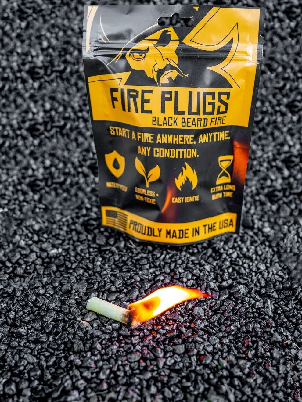 Black Beard Fire Plugs - USA Made Fire Starter