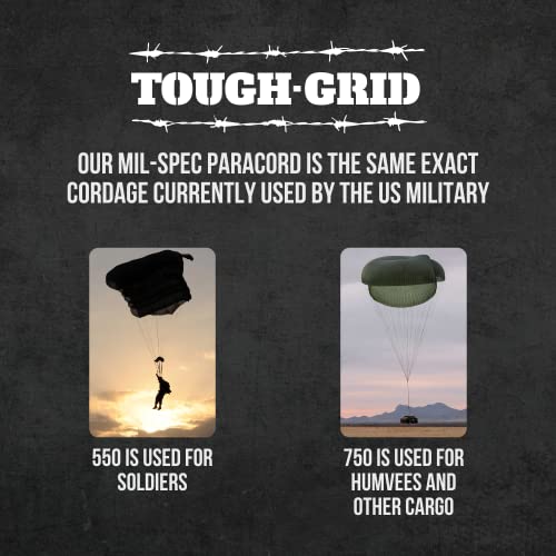 Tough-Grid 750lb Mil Spec Camo Paracord, 50ft