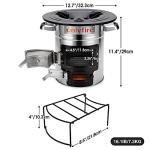 Onlyfire Portable Rocket Stove for Outdoor Cooking