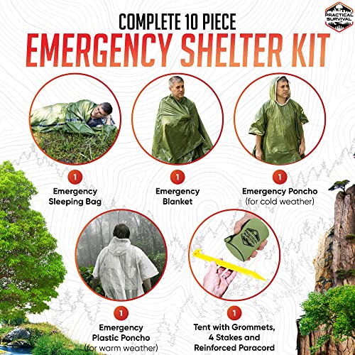 10-Piece Emergency Shelter Kit for Survival