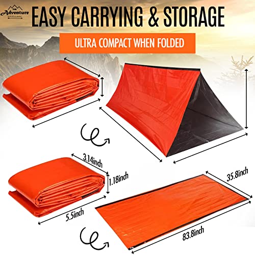 Emergency Tent and Sleeping Bag Combo Pack
