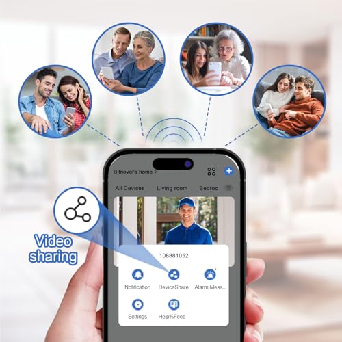 Bitnovol 2K Wireless Video Doorbell Camera with Chime