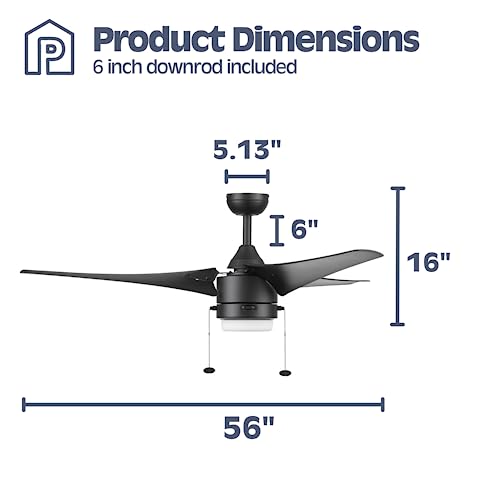 Prominence Home Teo 56 Inch Outdoor Ceiling Fan