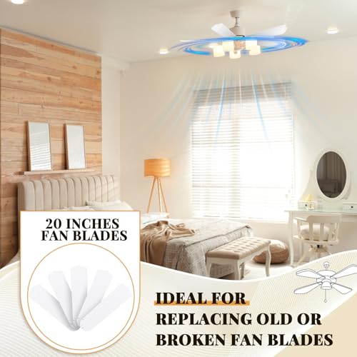 20" Waterproof Ceiling Fan Replacement Blades - 10 Pcs