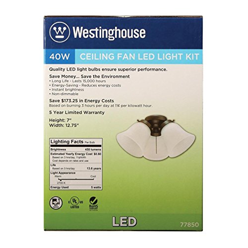 Westinghouse Three LED Cluster Ceiling Fan Light Kit