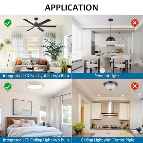 4 Inch Ceiling Fan LED Light 18W 3CCT