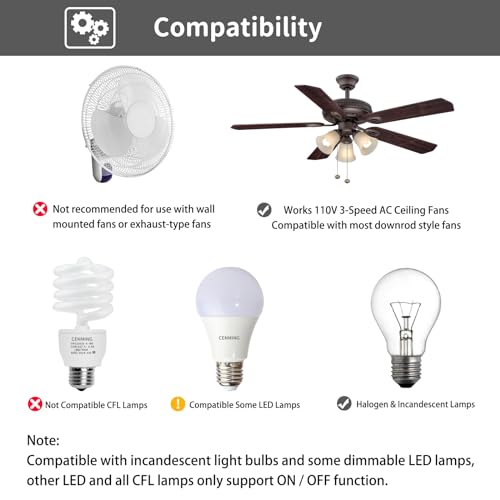 Universal Ceiling Fan Remote Control Replacement Kit
