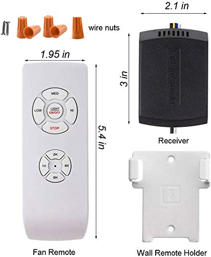 3 Pack Mini Wireless Ceiling Fan Remote Control