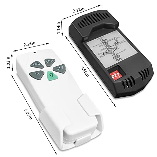 Universal Ceiling Fan Remote Control Kit 2 Pack
