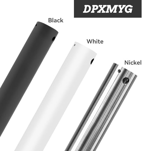 36" Black Ceiling Fan Downrod with Extension Cord